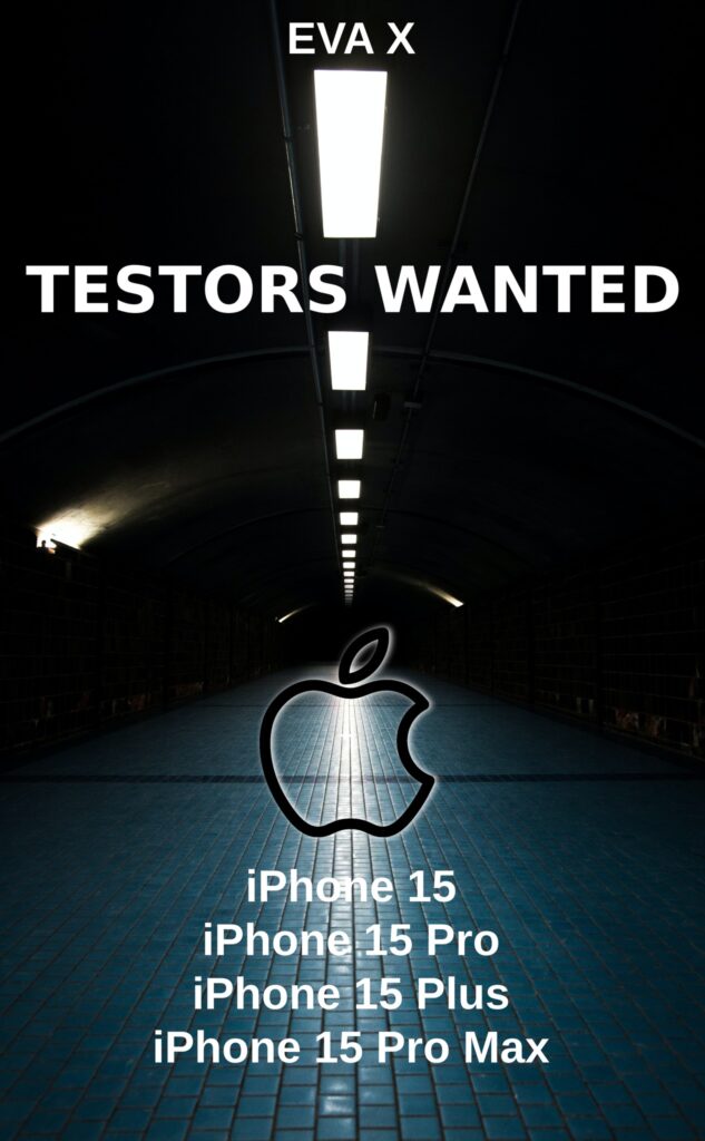 testers iphone 15