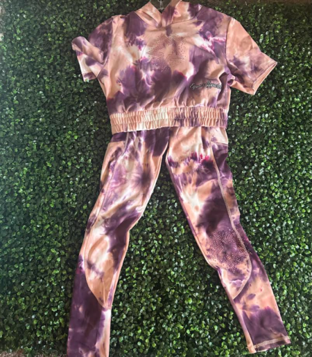 purple jumpsuit